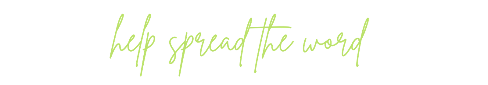 Help spread the word